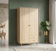 Elegance Wardrobe with Beige, High Legs, Modern Design - Vitrine Furniture - Wardrobes