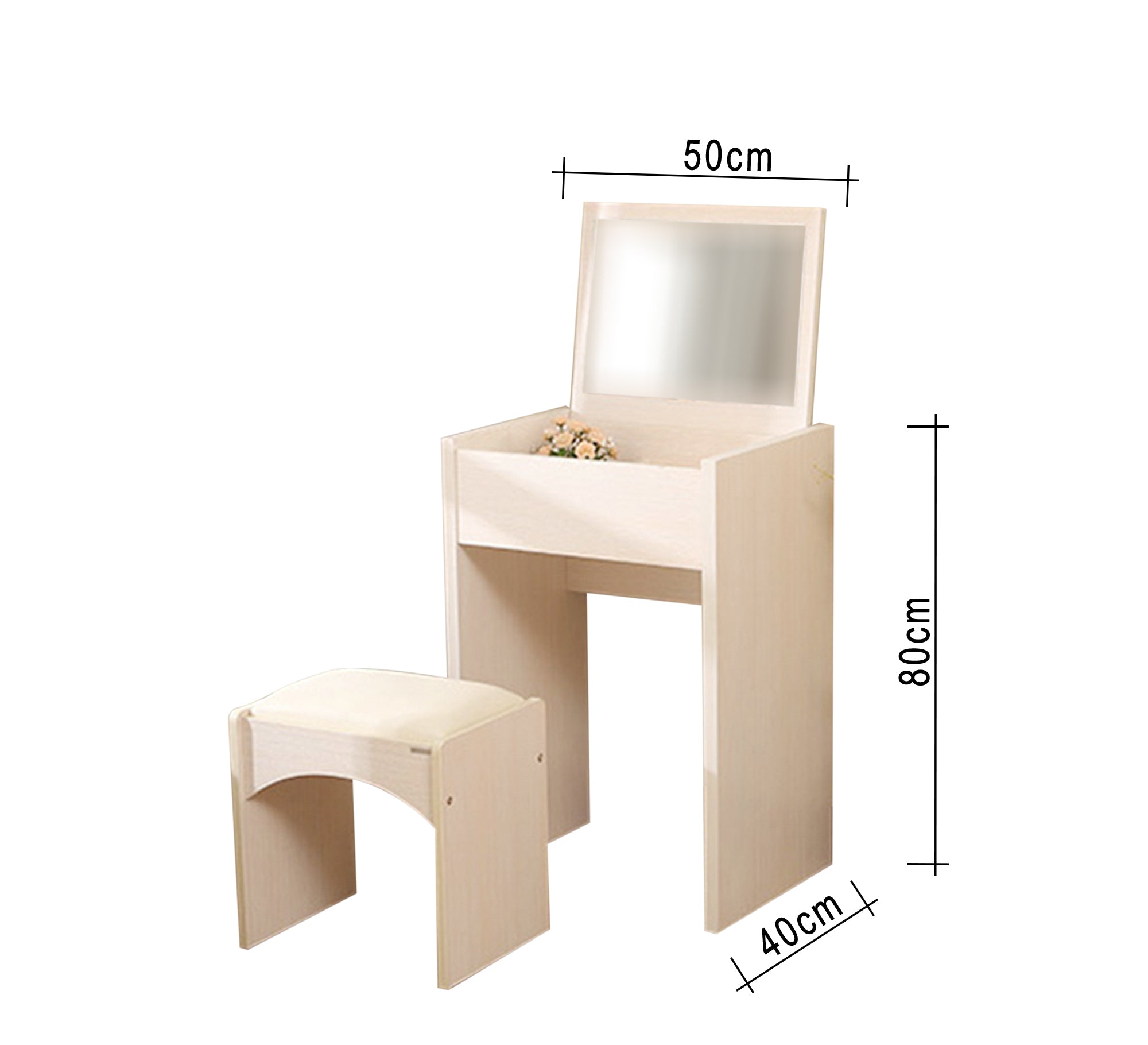 EleganceVanity: Small, White, Modern Makeup Vanities - Vitrine Furniture - Furniture