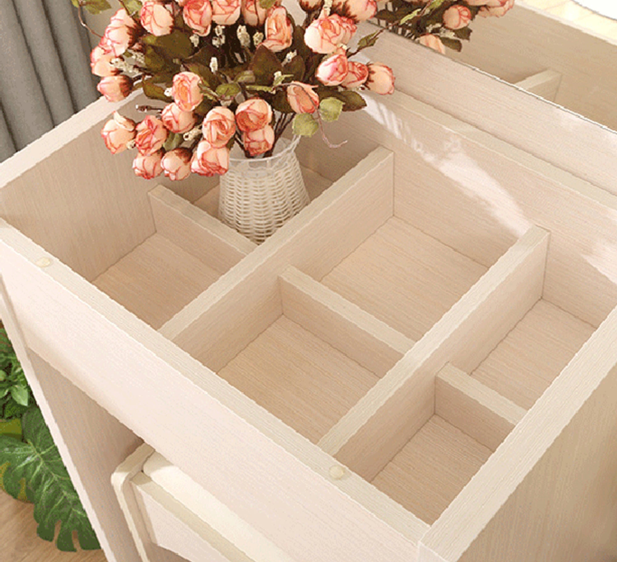 EleganceVanity: Small, White, Modern Makeup Vanities - Vitrine Furniture - Furniture