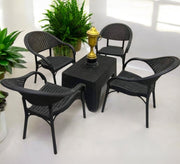Elegant and comfortable black patio set - Vitrine Furniture - Outdoor Products