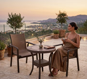 Elegant and comfortable brown outdoor seating set - Vitrine Furniture - Outdoor Dining Sets