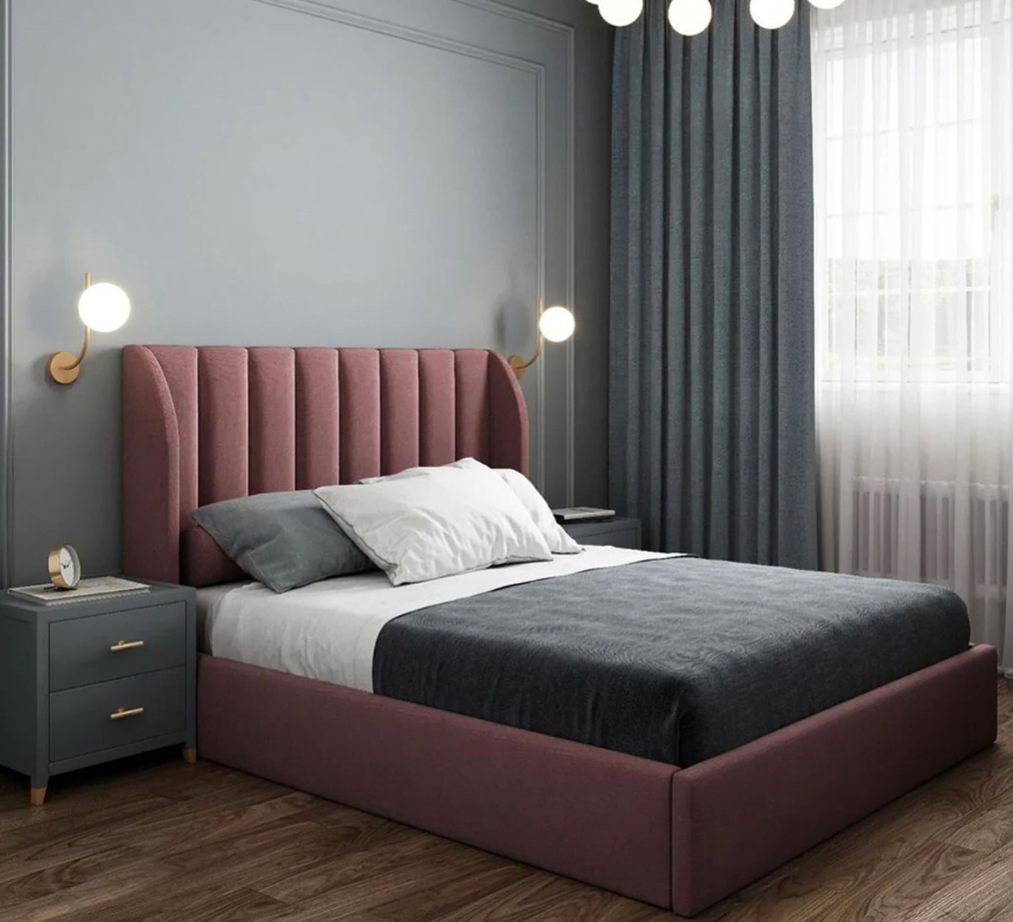 Elegant bed in a cheerful modern color - Vitrine Furniture - Furniture