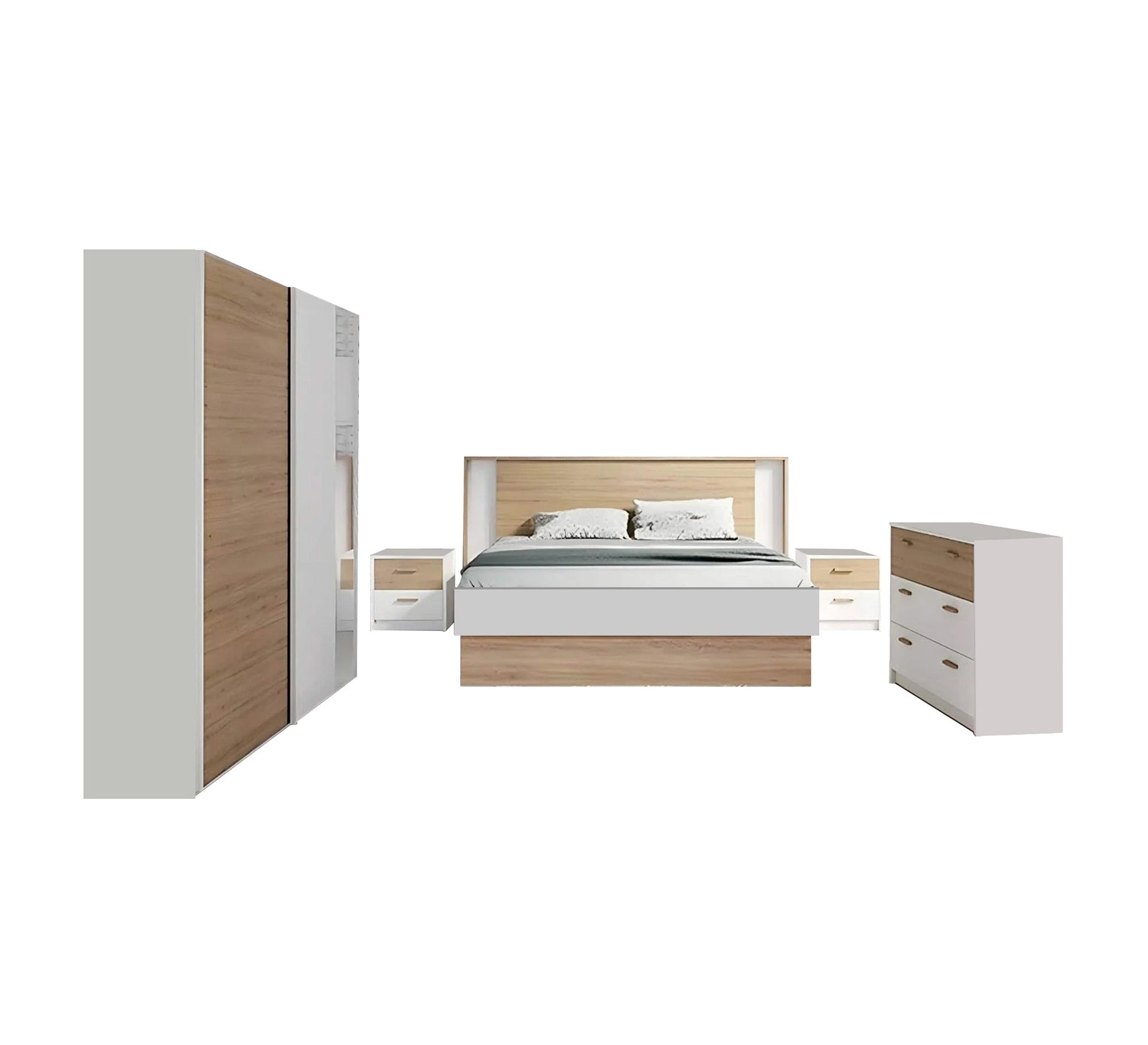 Elegant bedroom with modern design and light colors - Vitrine Furniture - Furniture