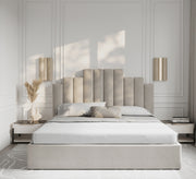 Elegant beige bed - Vitrine Furniture - Furniture