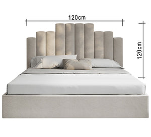 Elegant beige bed - Vitrine Furniture - Furniture
