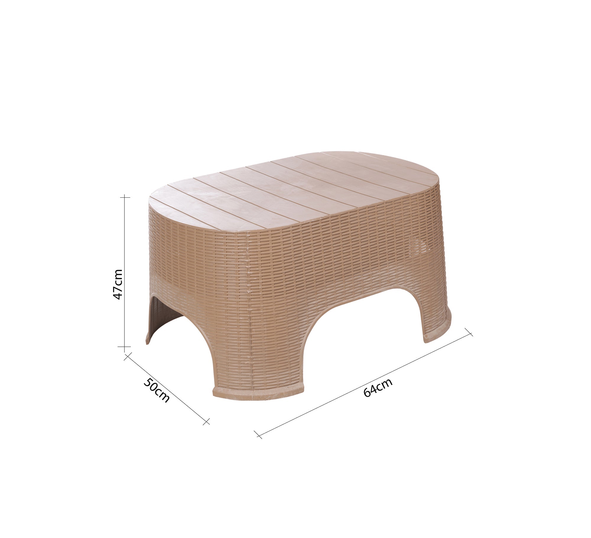 Elegant beige patio set with an oval design - Vitrine Furniture - Outdoor Products