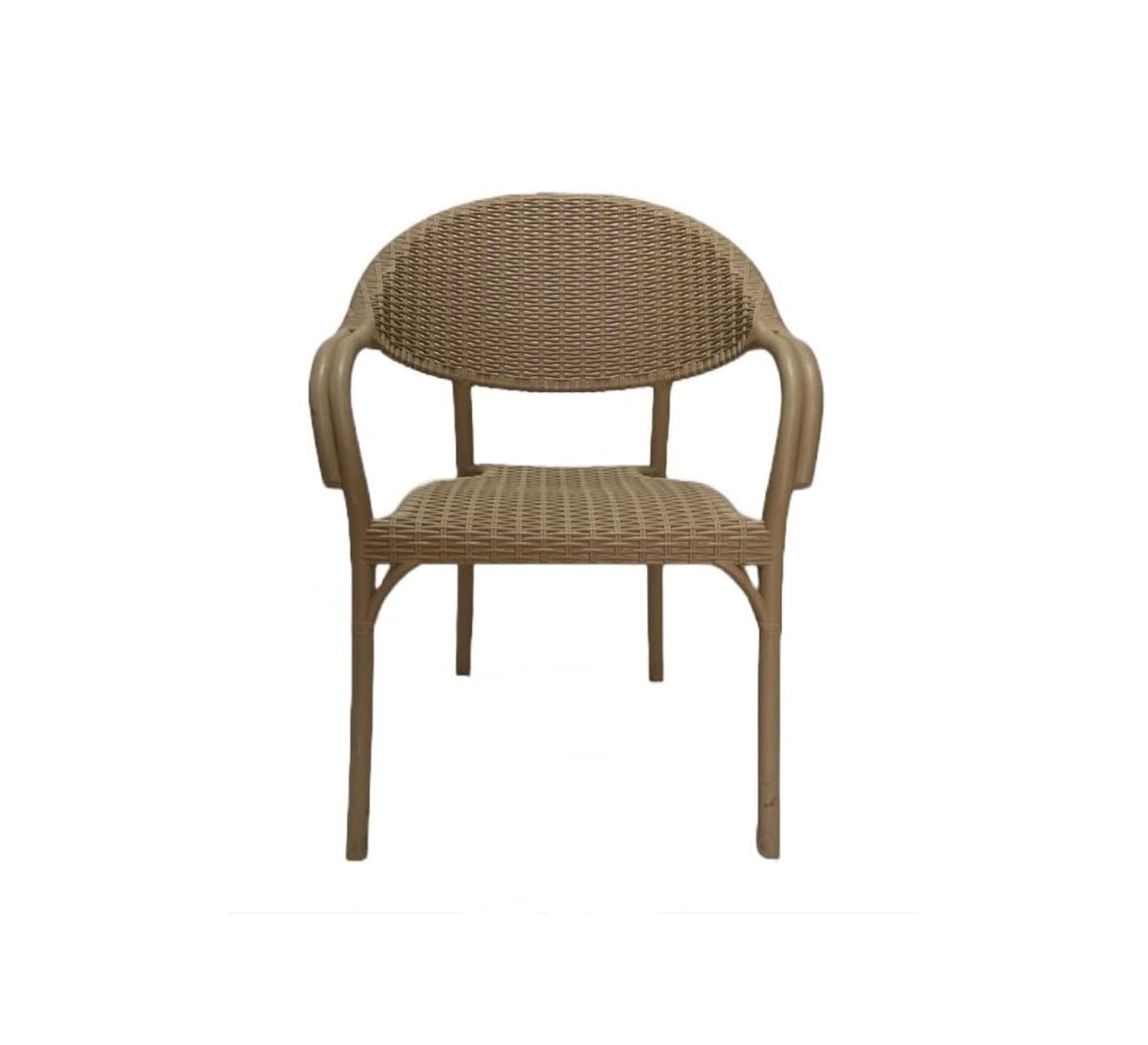 Elegant beige patio set with an oval design - Vitrine Furniture - Outdoor Products