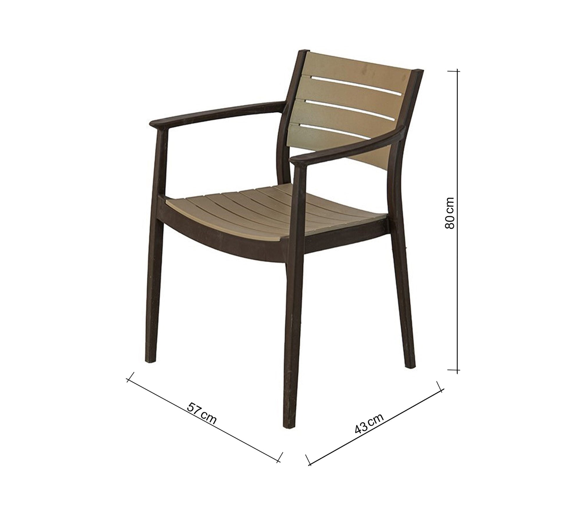 Elegant black and beige beach dining set - Vitrine Furniture - Outdoor Products