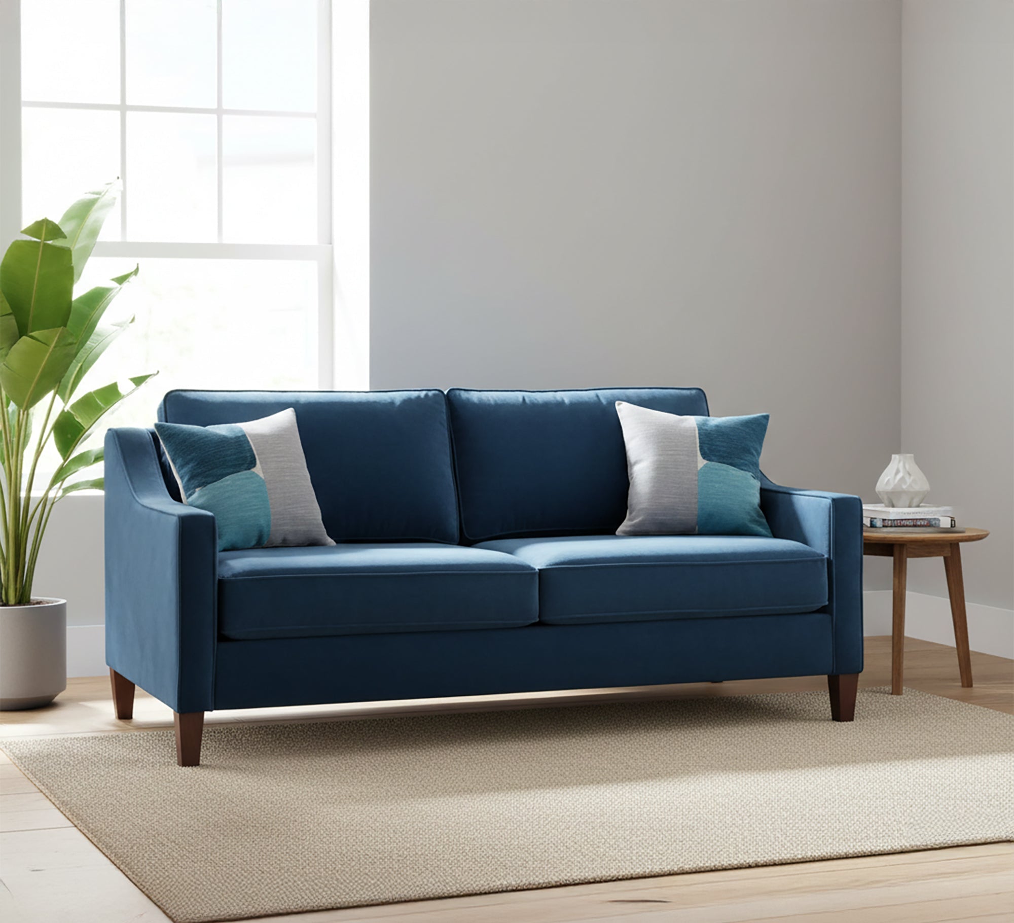 Elegant blue living room sofa - Vitrine Furniture - Living room Sofas
