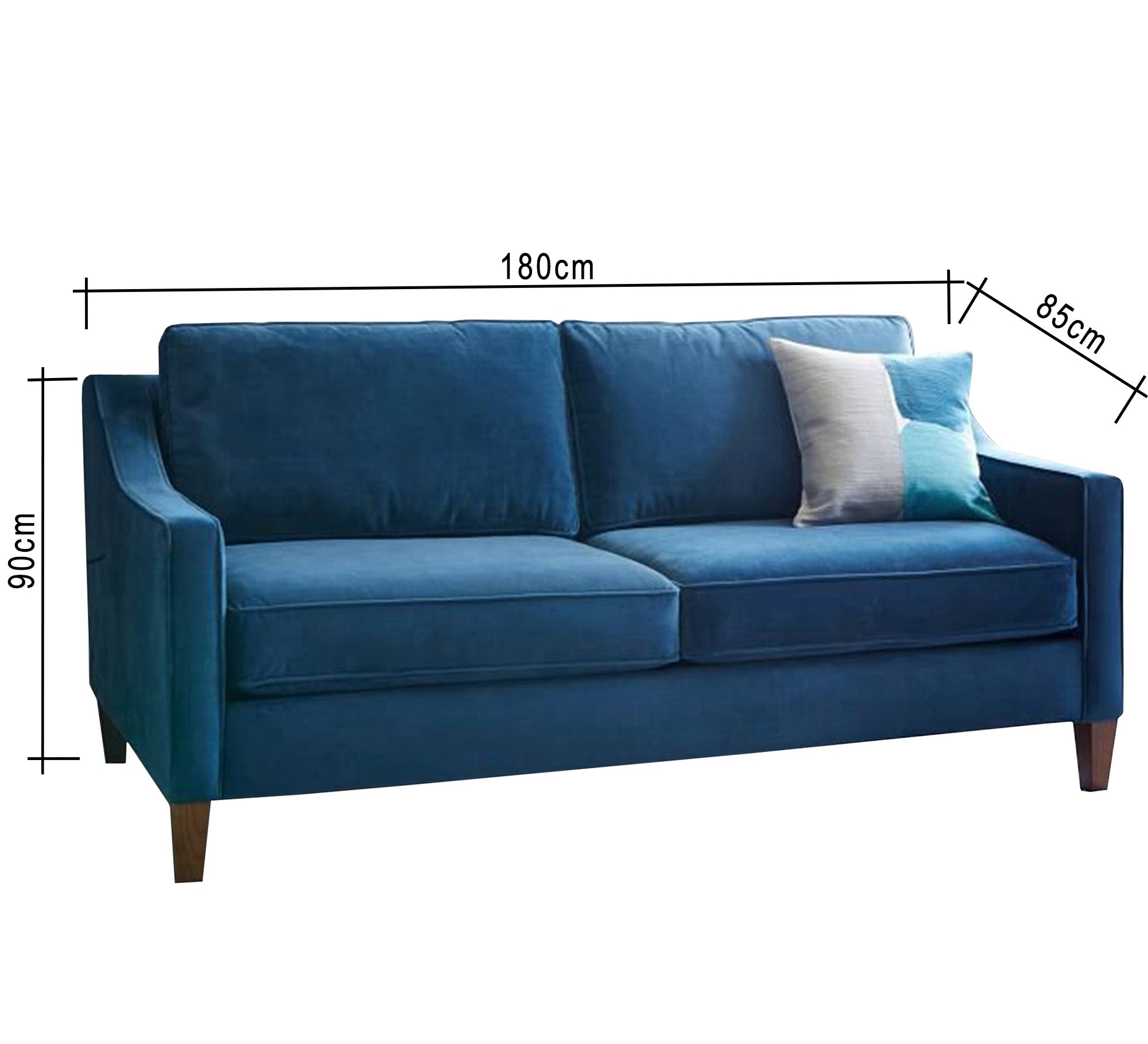 Elegant blue living room sofa - Vitrine Furniture - Living room Sofas