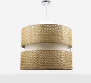 Elegant braided cane ceiling lamp - Vitrine Furniture - Lighting