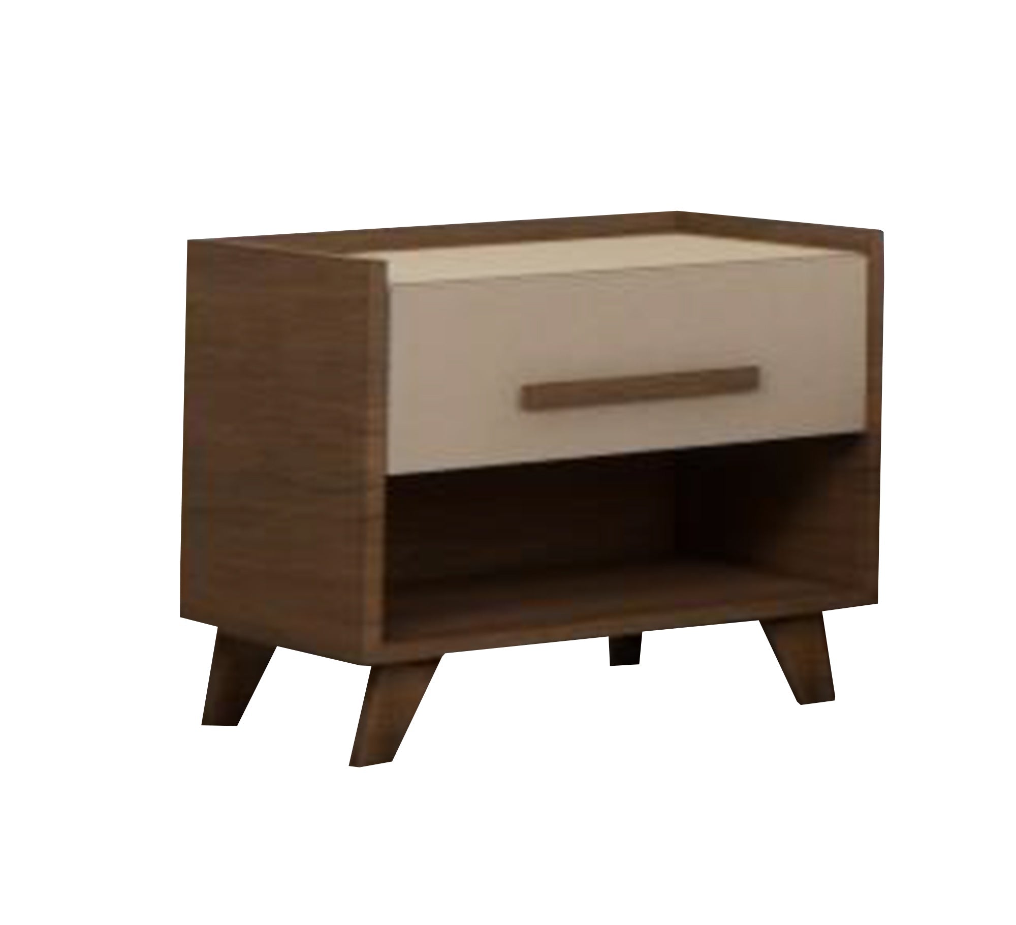 Elegant brown color bedside table - Vitrine Furniture - Furniture
