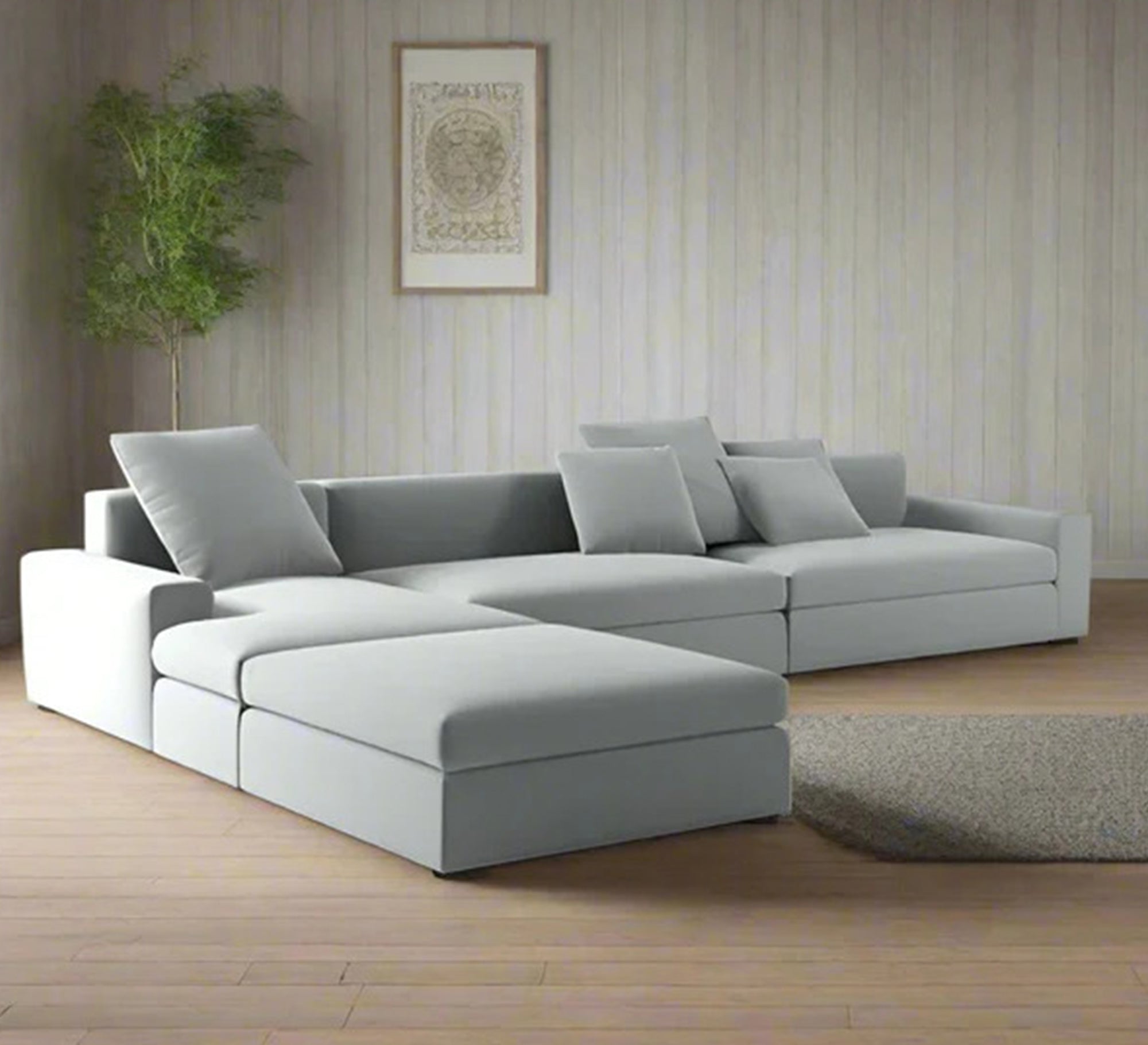 Elegant, comfortable and practical gray corner sofa - Vitrine Furniture - Furniture