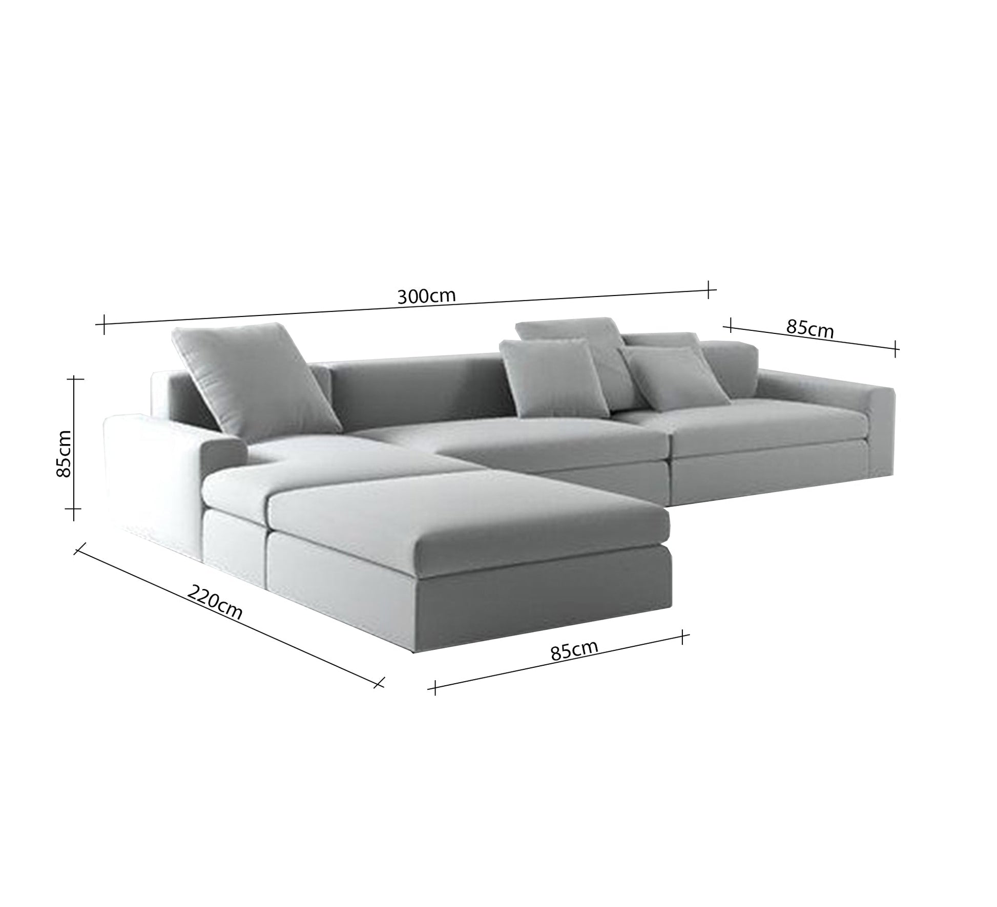 Elegant, comfortable and practical gray corner sofa - Vitrine Furniture - Furniture
