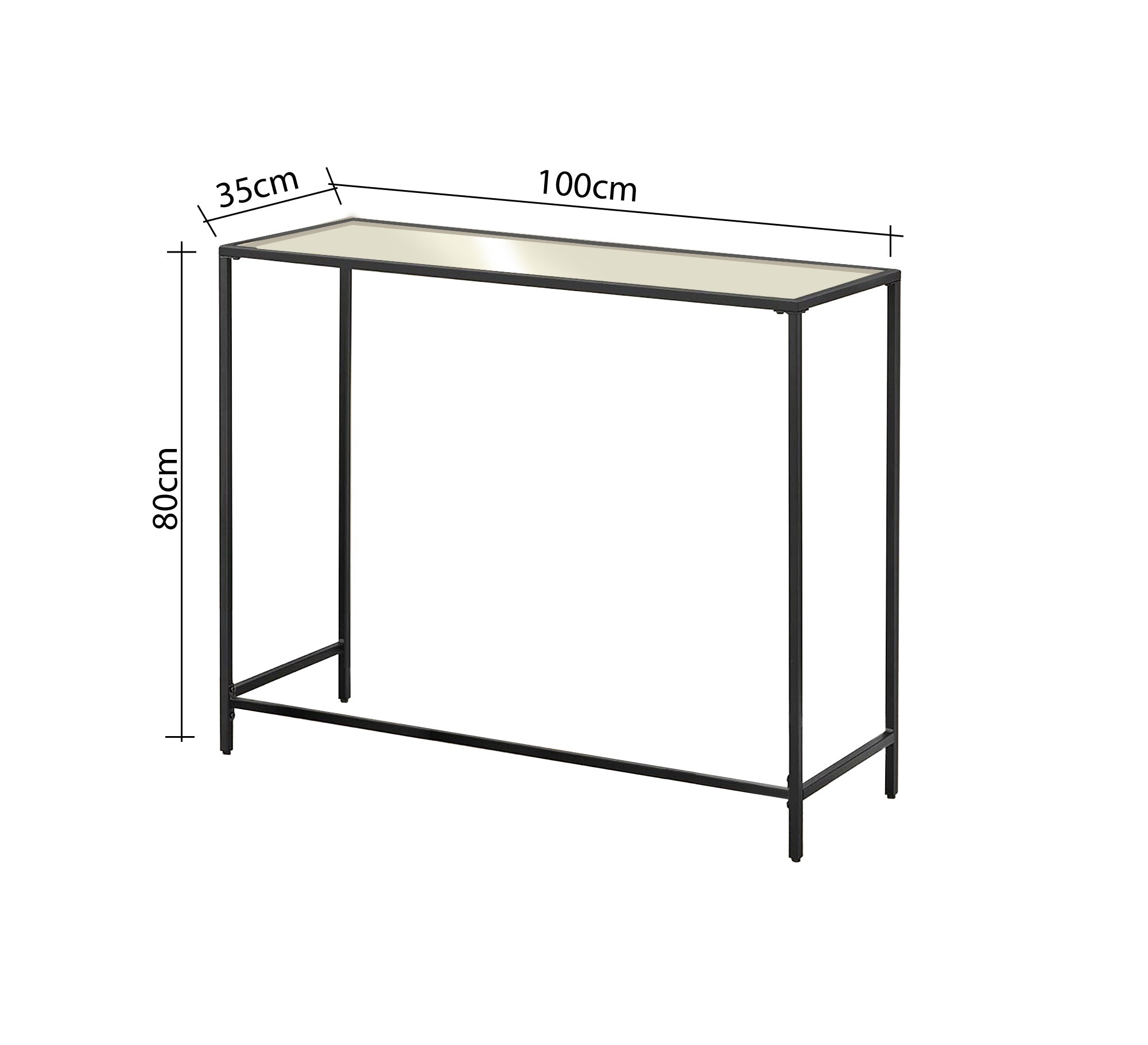 Elegant console with a frame - Vitrine Furniture - Furniture