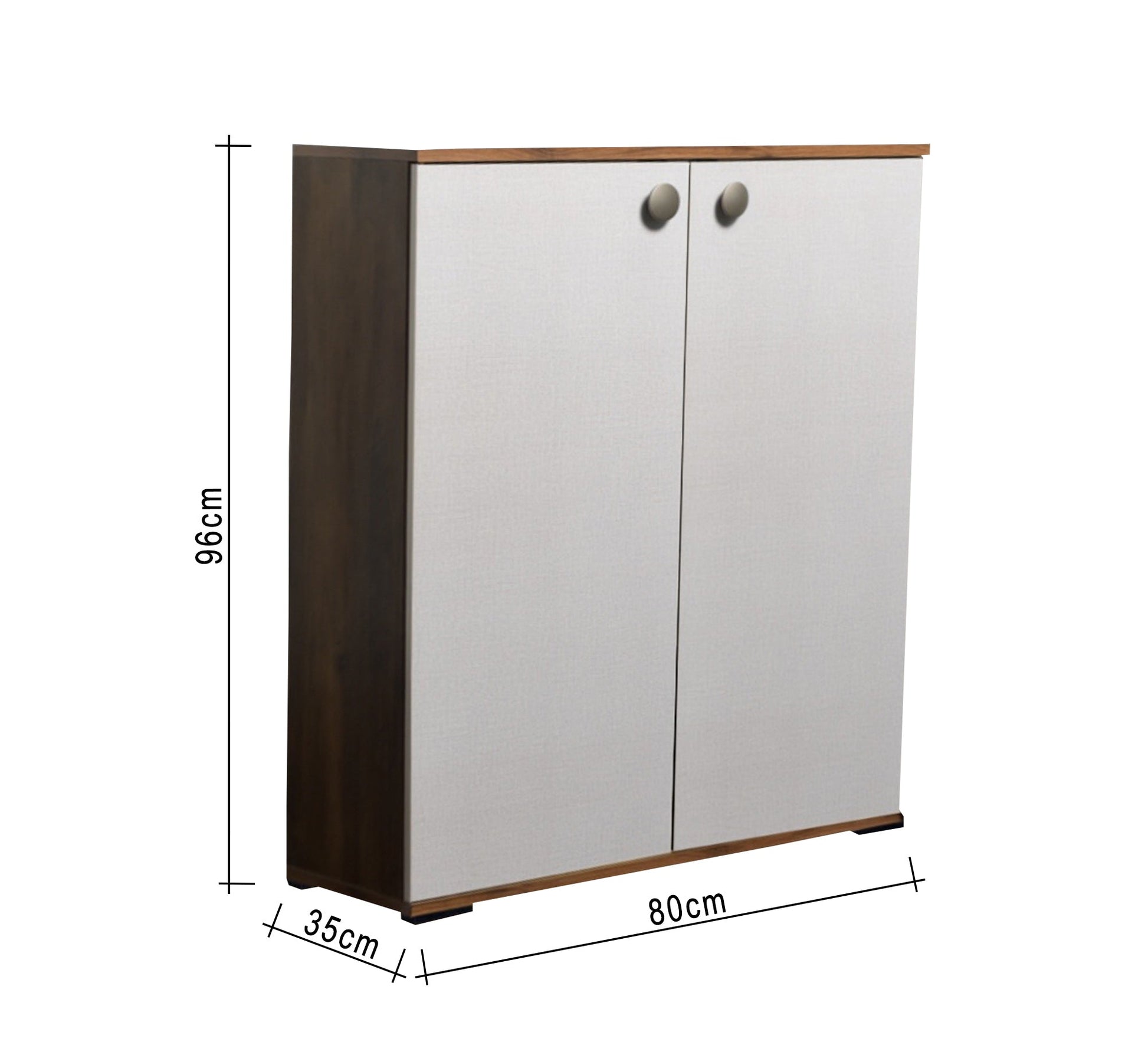 Elegant double - door shoe rack - Vitrine Furniture - Furniture