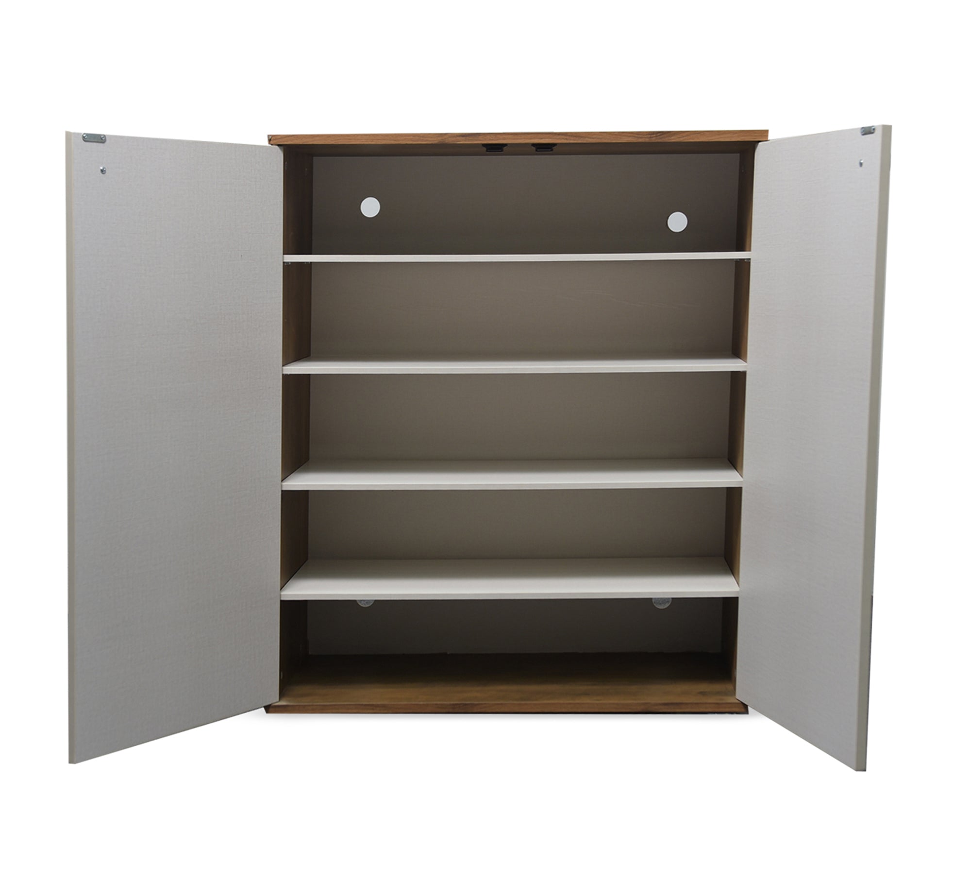 Elegant double - door shoe rack - Vitrine Furniture - Furniture