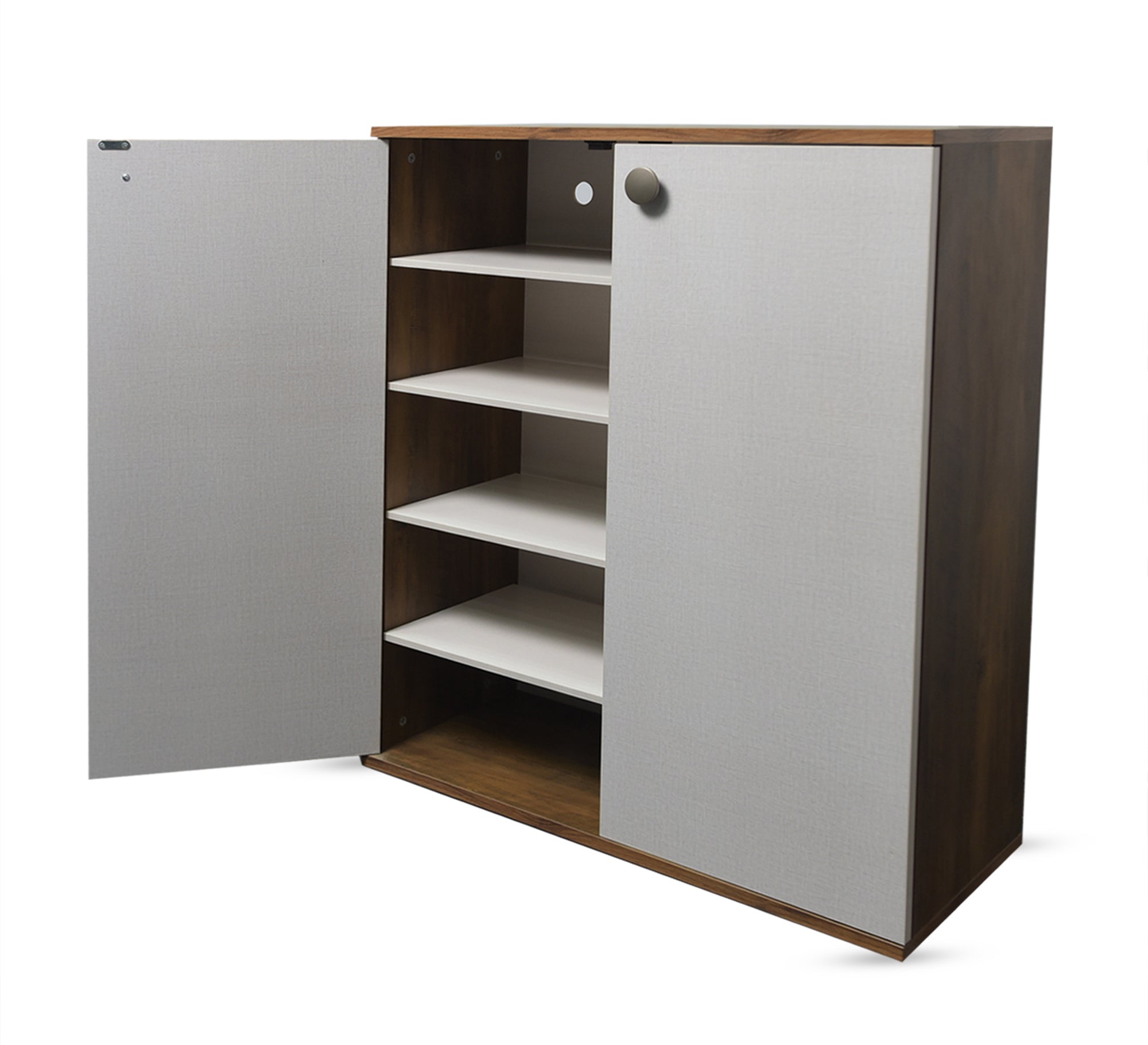 Elegant double - door shoe rack - Vitrine Furniture - Furniture