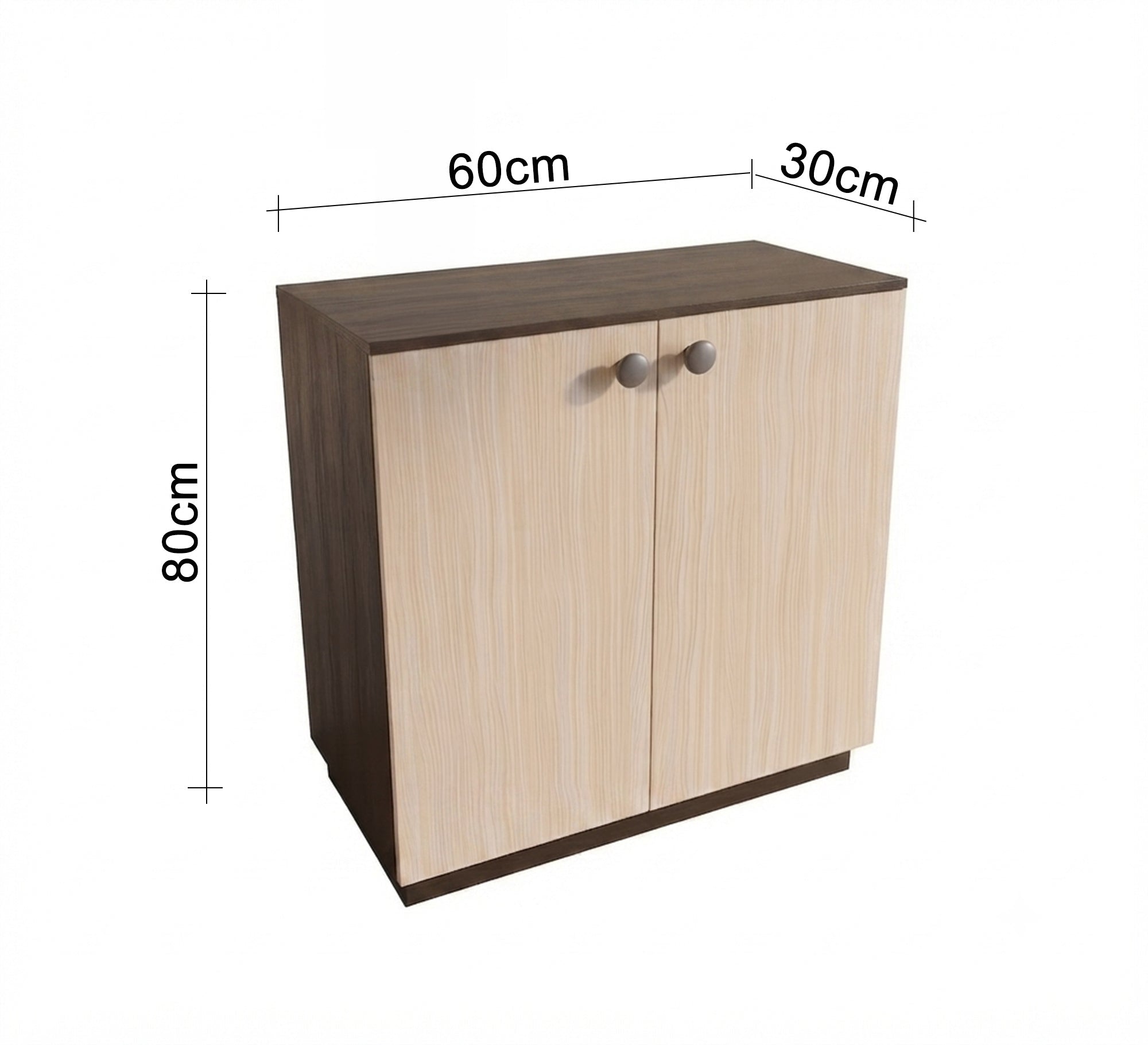 Elegant double-door shoe rack - Vitrine Furniture - Shoe Racks