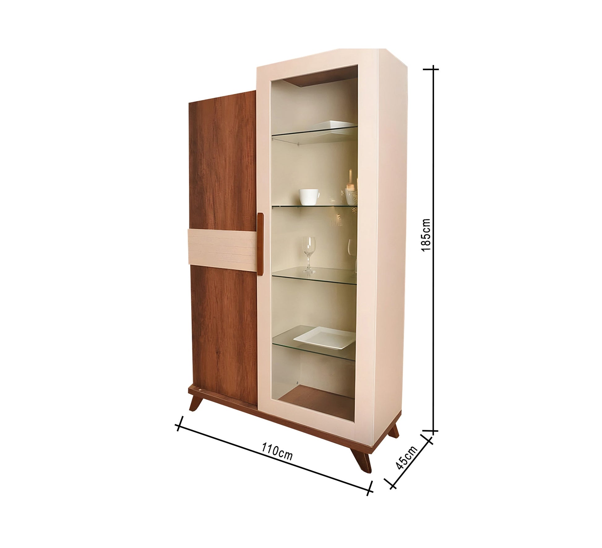 Elegant glass cabinet - Vitrine Furniture - Furniture