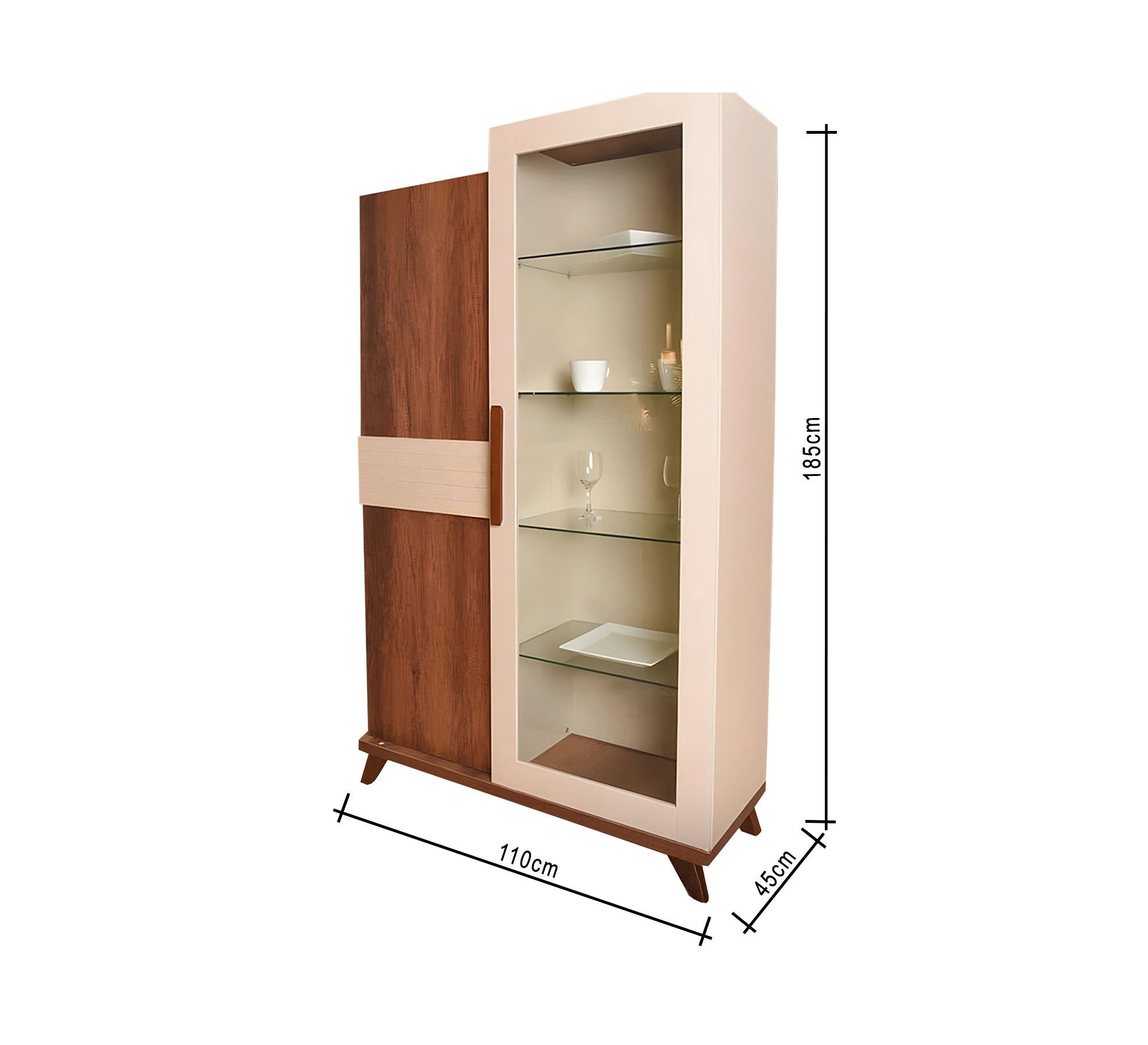 Elegant glass cabinet - Vitrine Furniture - Furniture