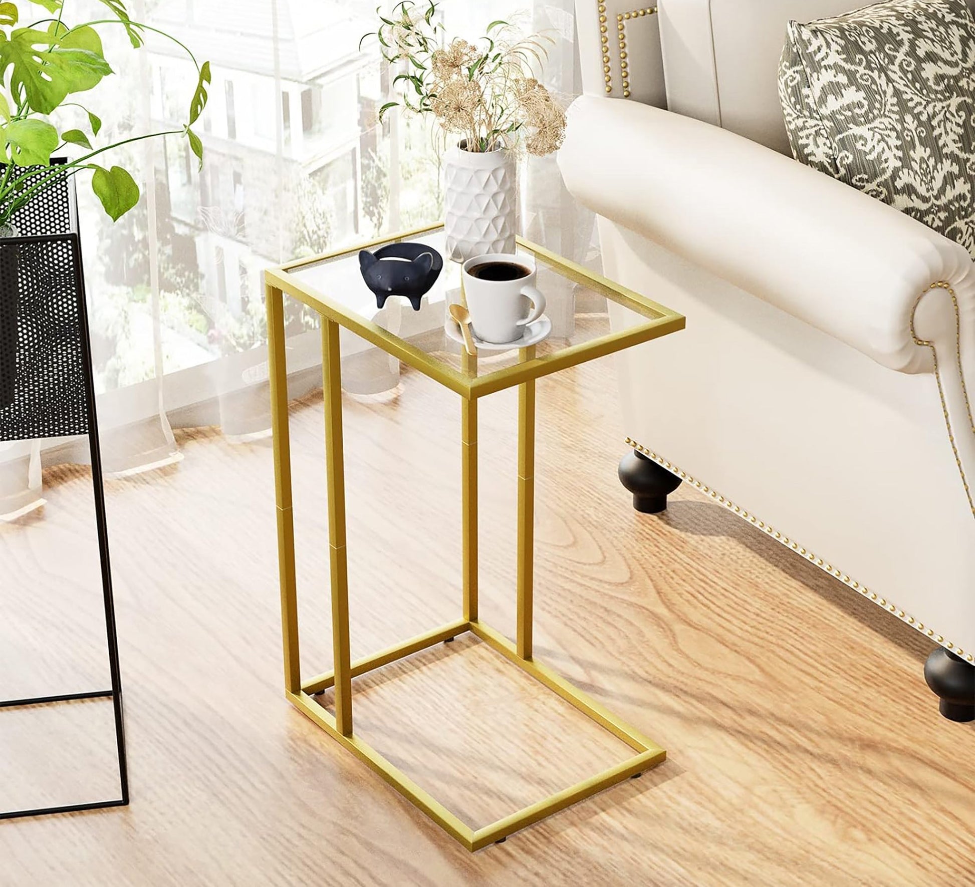 Elegant Living Gold Side Table – Chic, Durable, Timeless - Vitrine Furniture - Furniture
