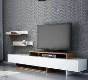 Elegant Living White TV Table: Sleek, Modern, Multifunctional - Vitrine Furniture - Furniture