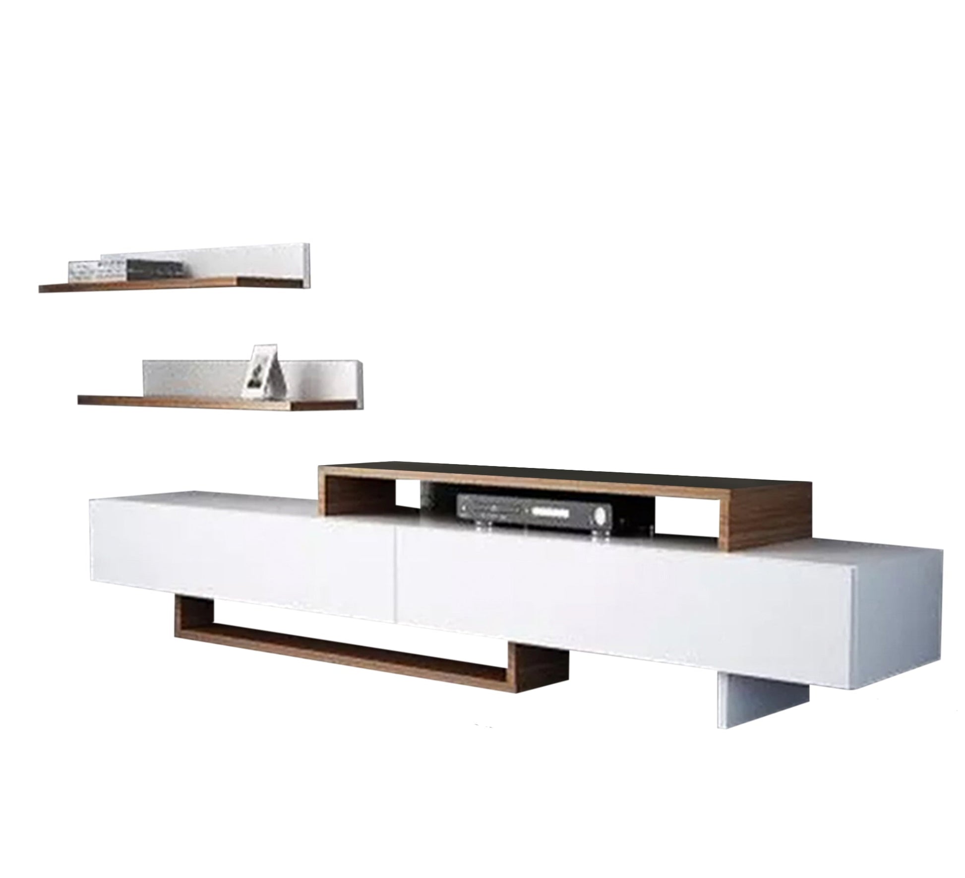 Elegant Living White TV Table: Sleek, Modern, Multifunctional - Vitrine Furniture - Furniture