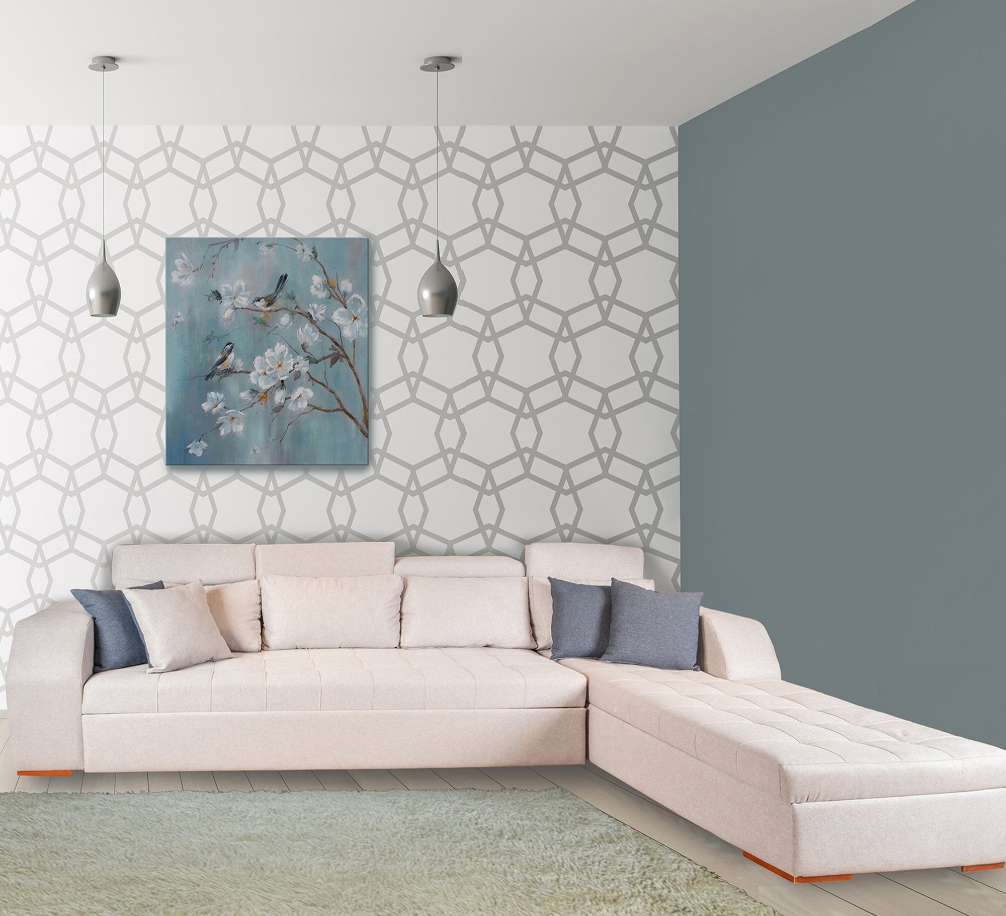 Elegant Modern Corner Sofa Set - Sleek, Spacious Comfort - Vitrine Furniture - Living room Sofas