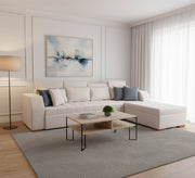 Elegant Modern Corner Sofa Set - Sleek, Spacious Comfort - Vitrine Furniture - Living room Sofas