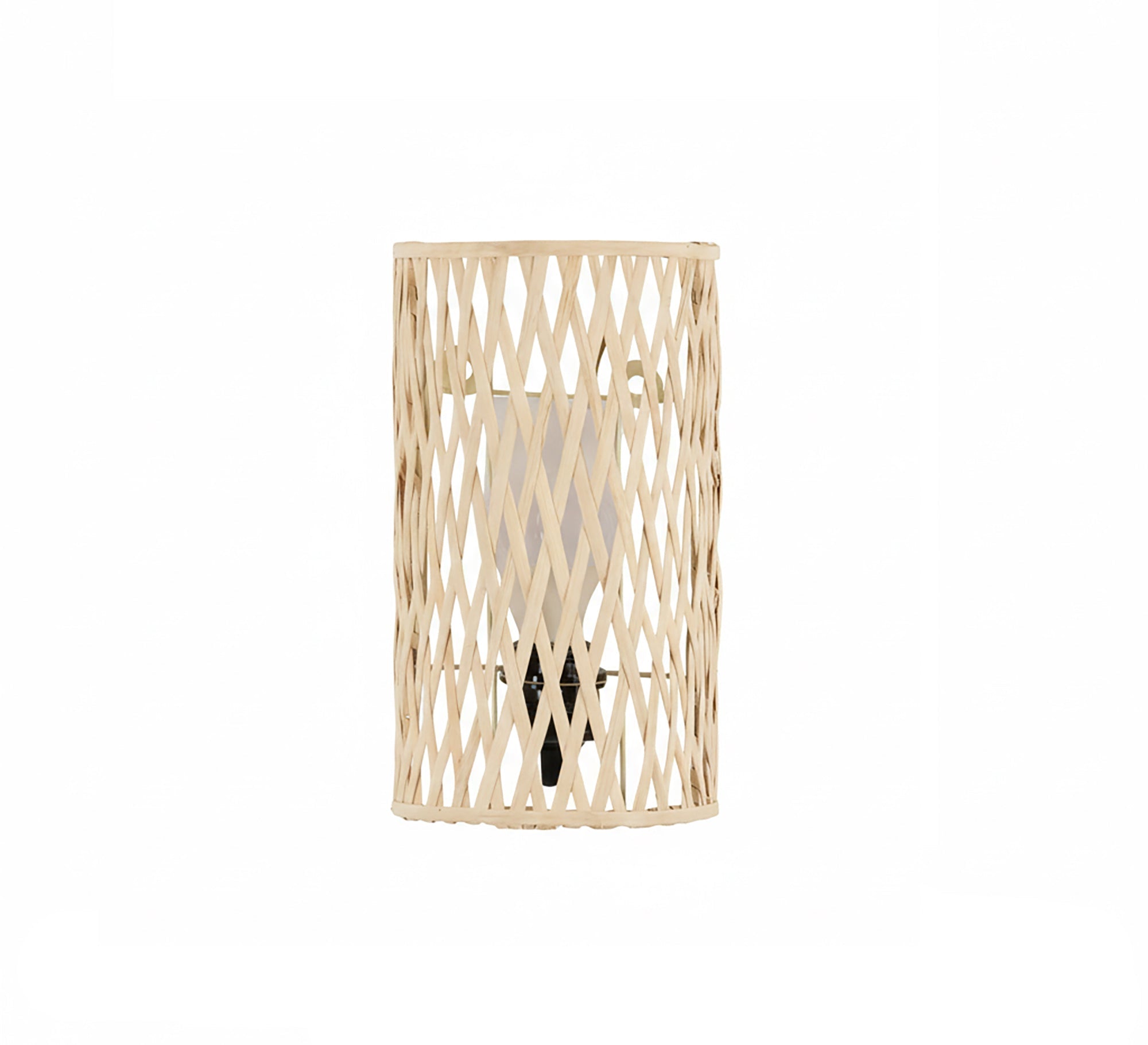 Elegant openwork bamboo wall sconce - Vitrine Furniture - Wall Sconce