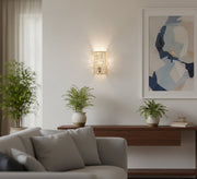Elegant openwork bamboo wall sconce - Vitrine Furniture - Wall Sconce