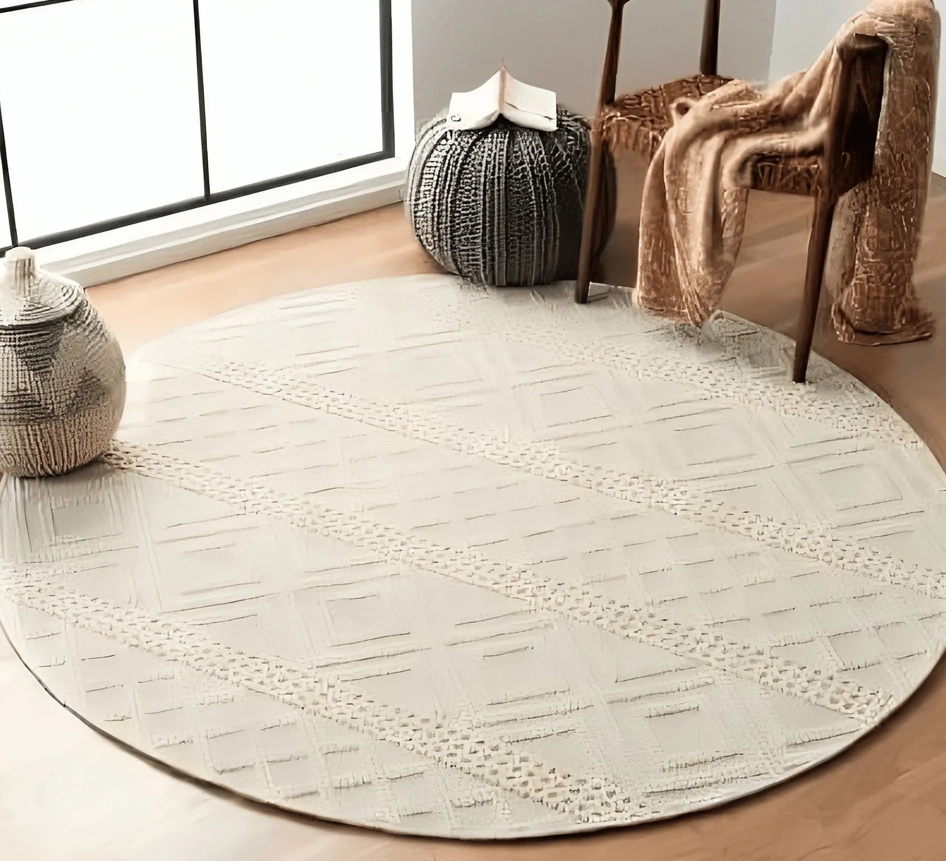 Elegant round rug - Vitrine Furniture - Accessories