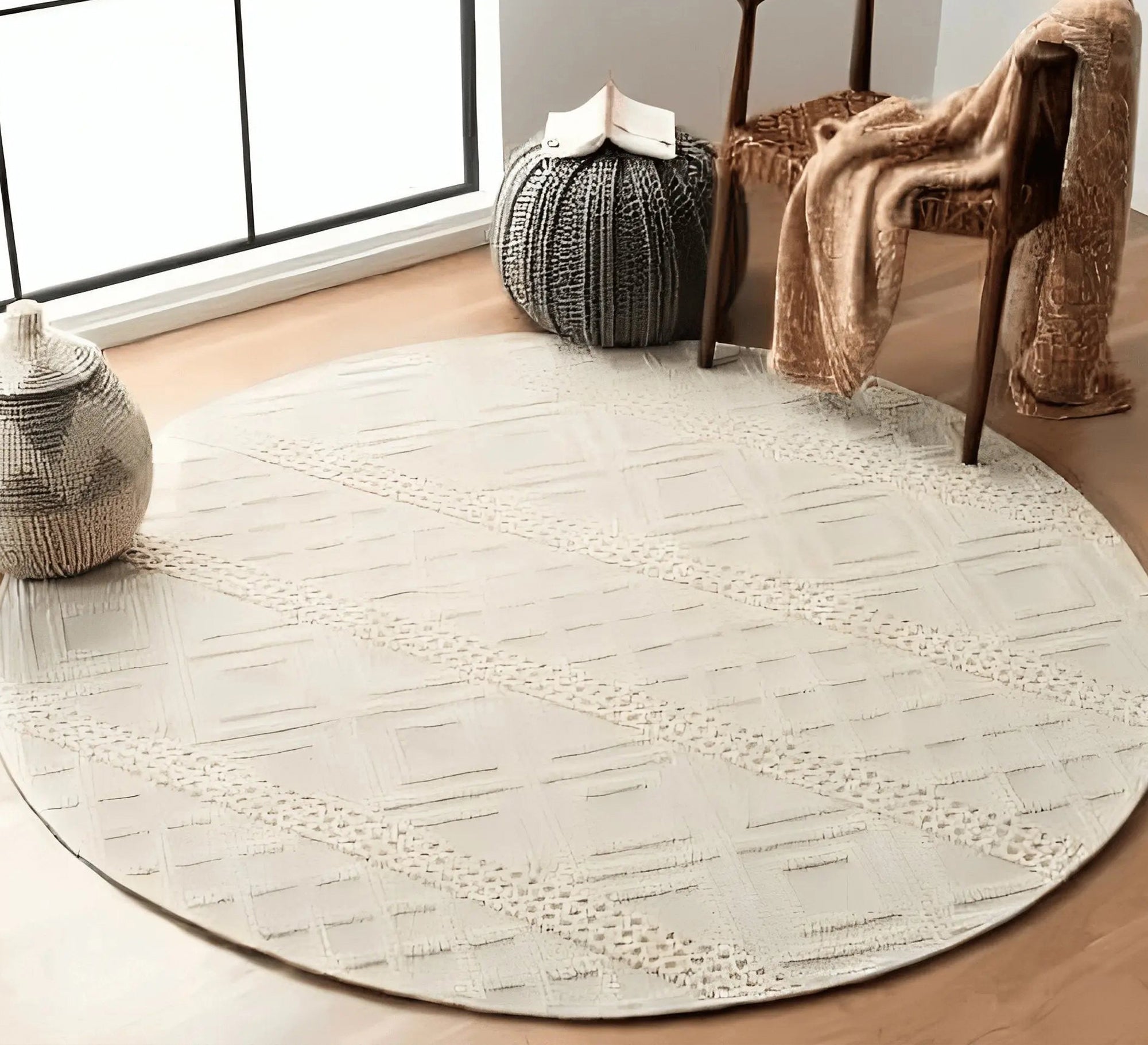 Elegant round rug - Vitrine Furniture - Accessories