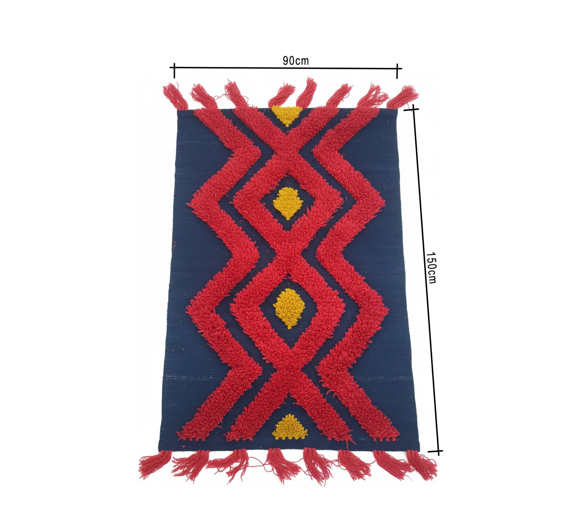 Elegant rug with subtle, raised diamond patterns - Vitrine Furniture - Accessories