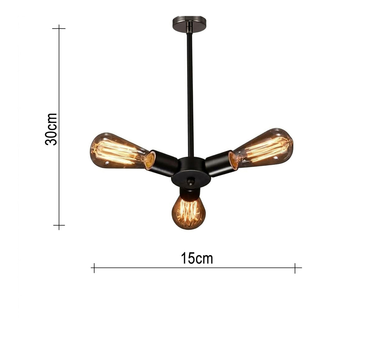 Elegant semi-flush mount ceiling chandelier - Vitrine Furniture - Ceiling lights
