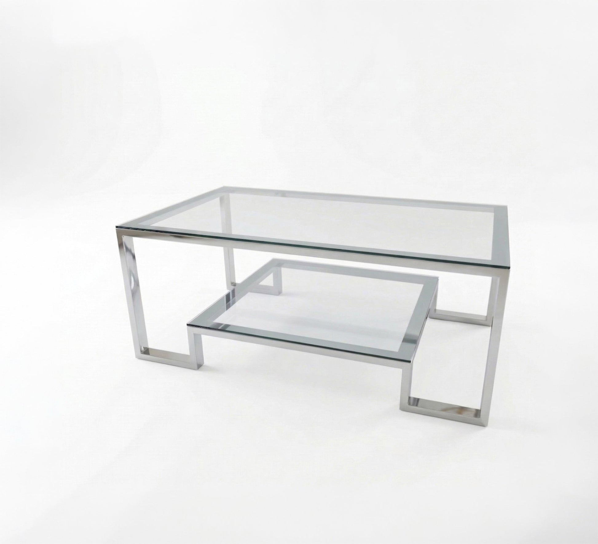 Elegant table in shiny silver - Vitrine Furniture - Coffee Tables
