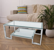 Elegant table in shiny silver - Vitrine Furniture - Furniture