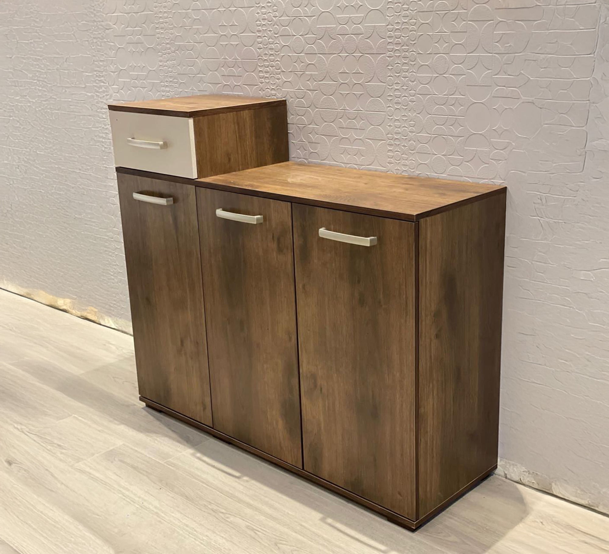 Elegant three - door shoe rack - Vitrine Furniture - Furniture