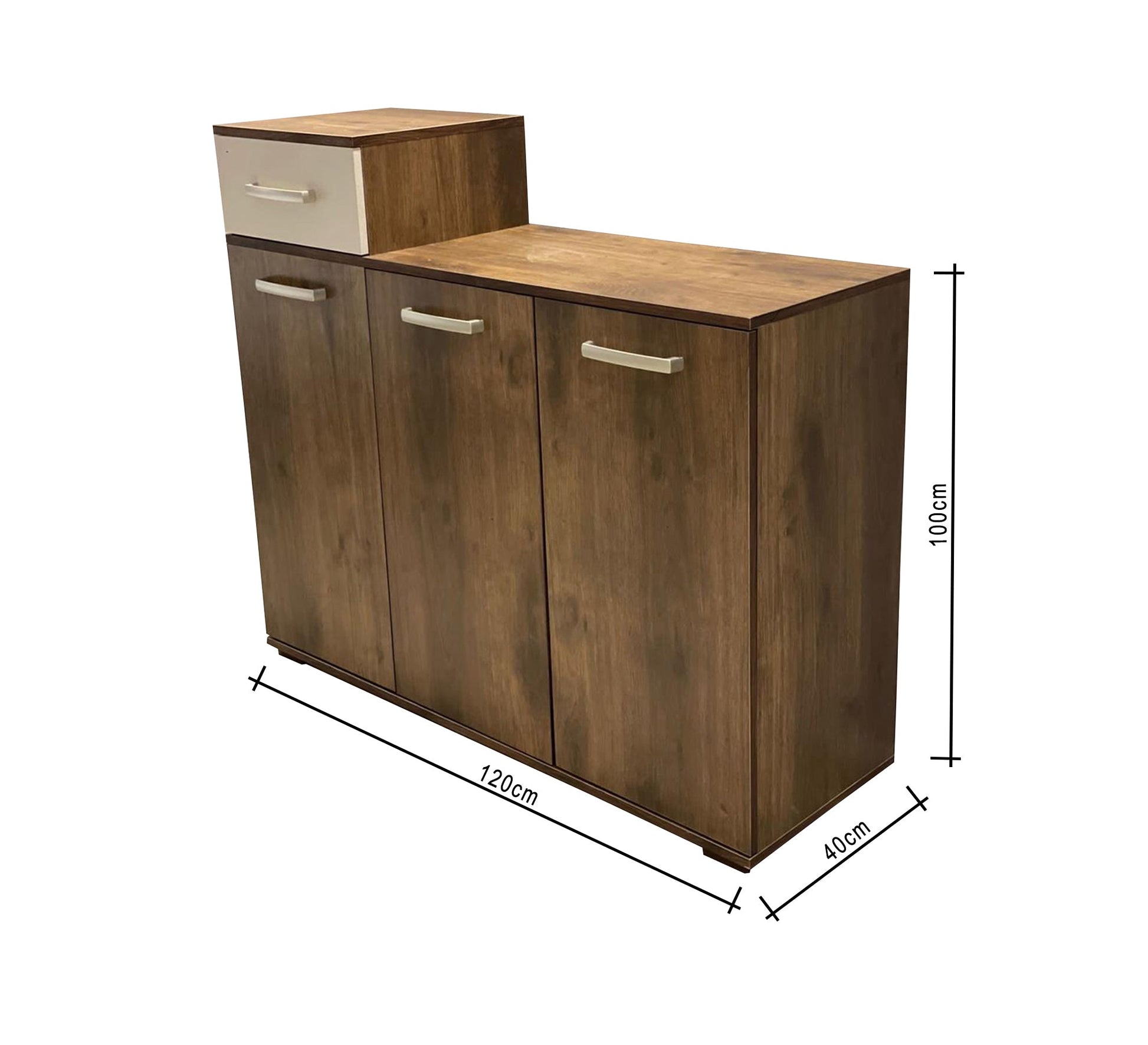 Elegant three - door shoe rack - Vitrine Furniture - Furniture