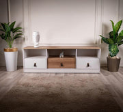 Elegant TV stand with three drawers - Vitrine Furniture - Furniture