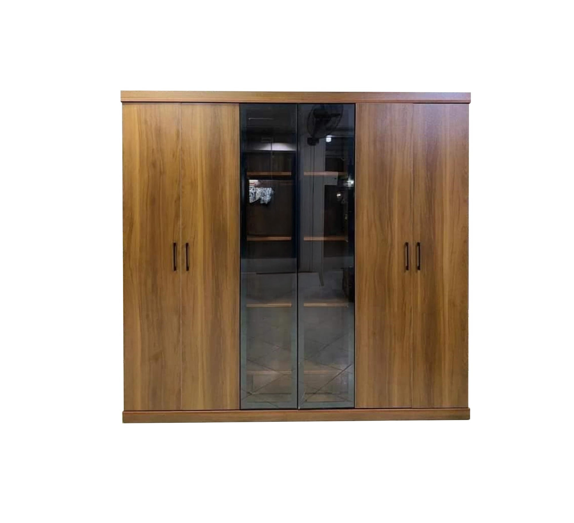 Elegant wardrobe with clear glass door - Vitrine Furniture - Furniture