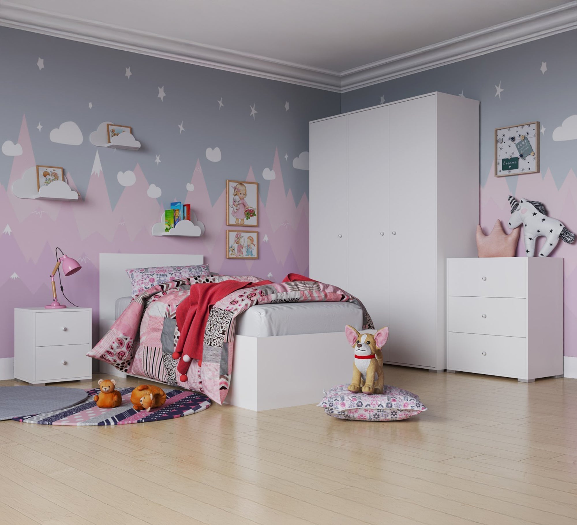 Elegant white bedroom - Vitrine Furniture - Furniture