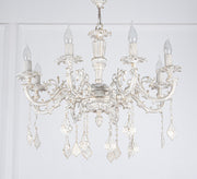 Elegant white chandelier - Vitrine Furniture - Lighting