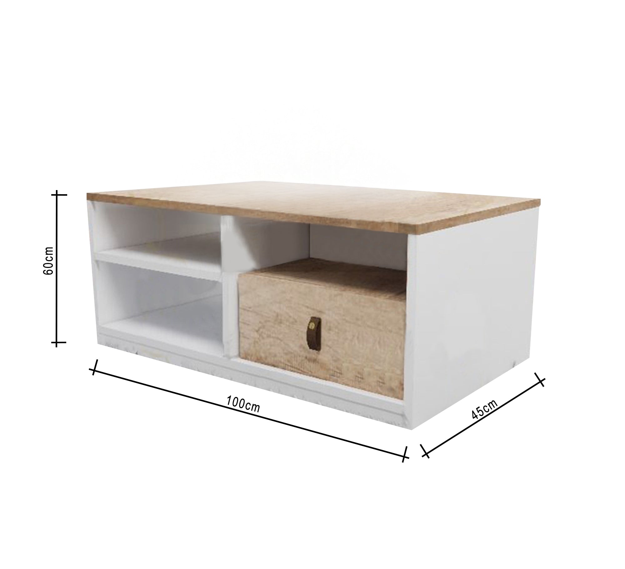 Elegant white coffee table - Vitrine Furniture - Furniture