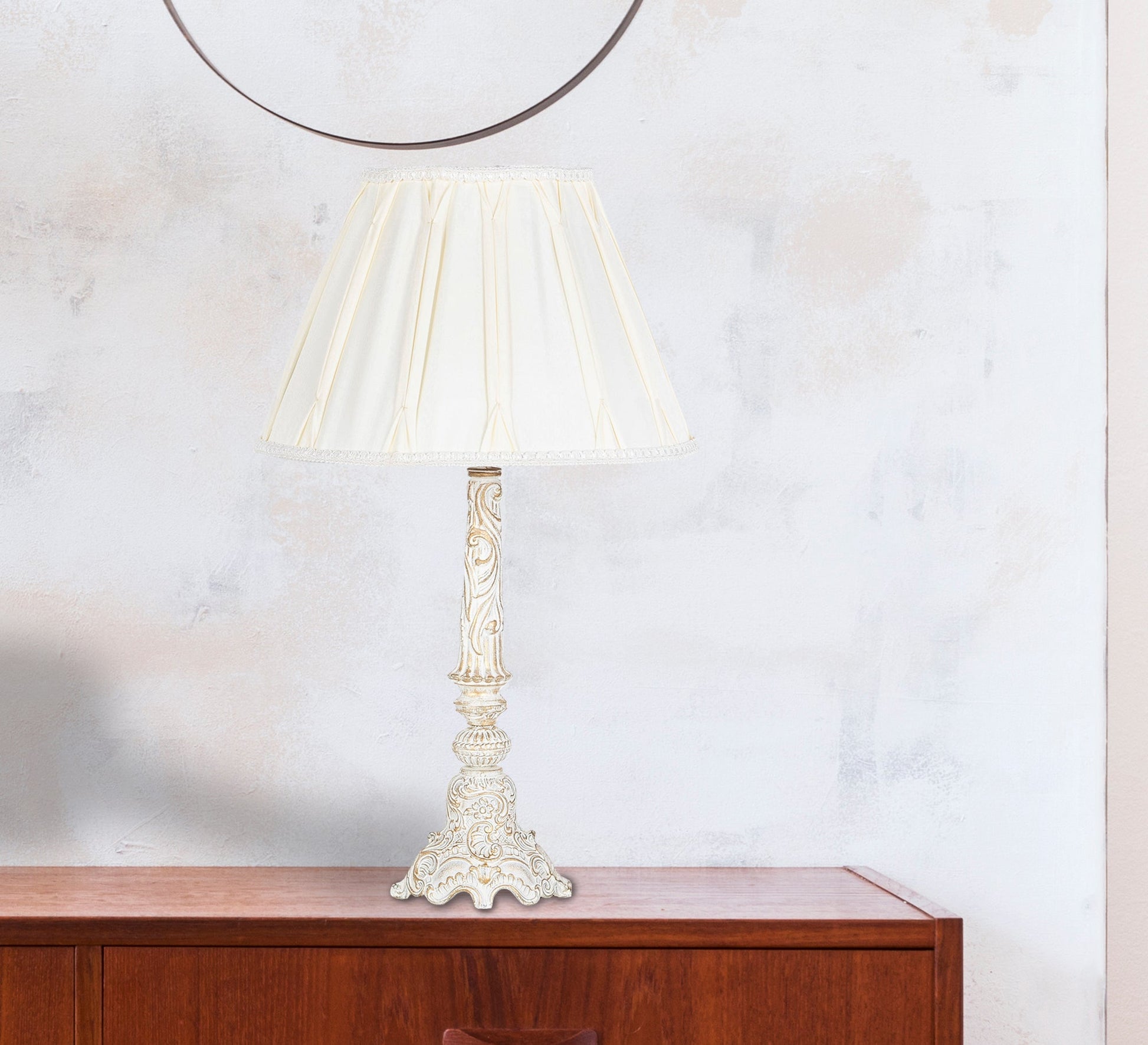 Elegant white lampshade - Vitrine Furniture - Lighting