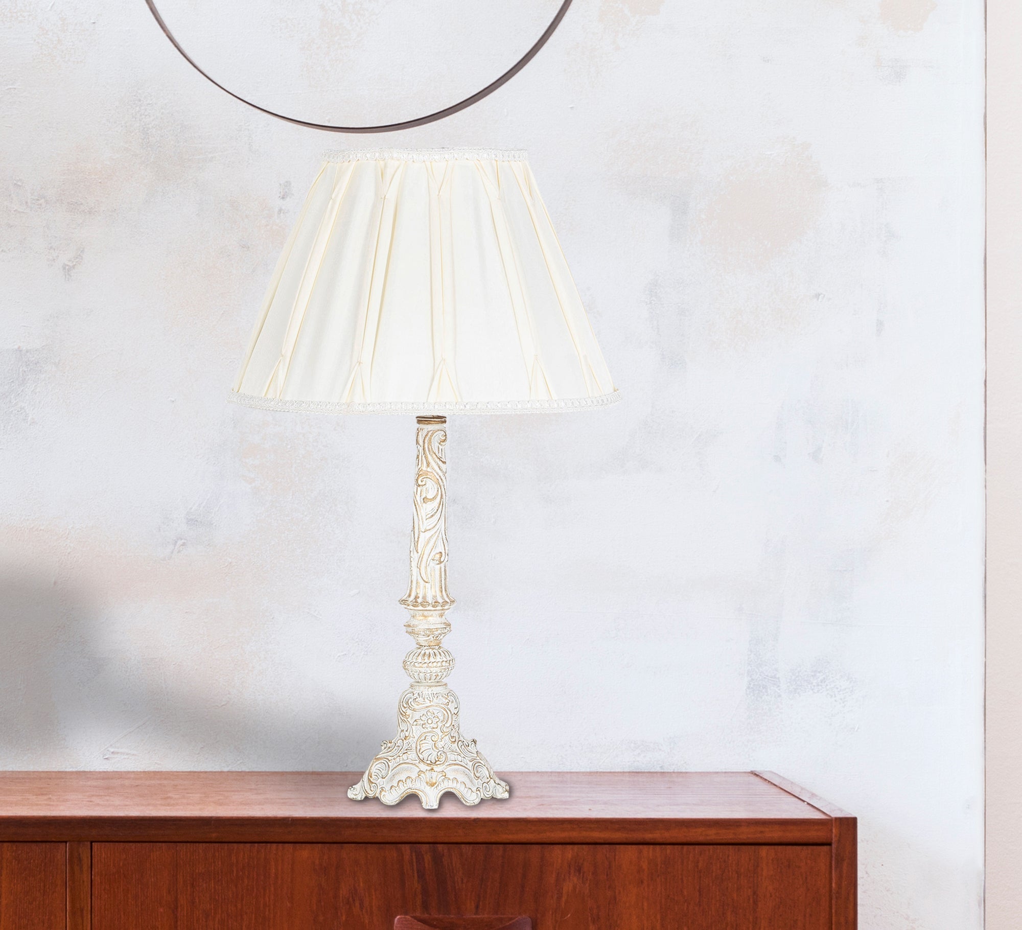 Elegant white lampshade - Vitrine Furniture - Lighting