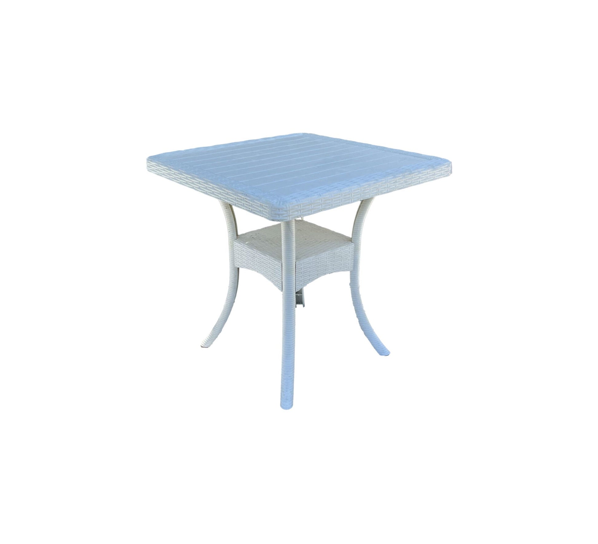 Elegant white patio set with pink cushions - Vitrine Furniture - Outdoor Products