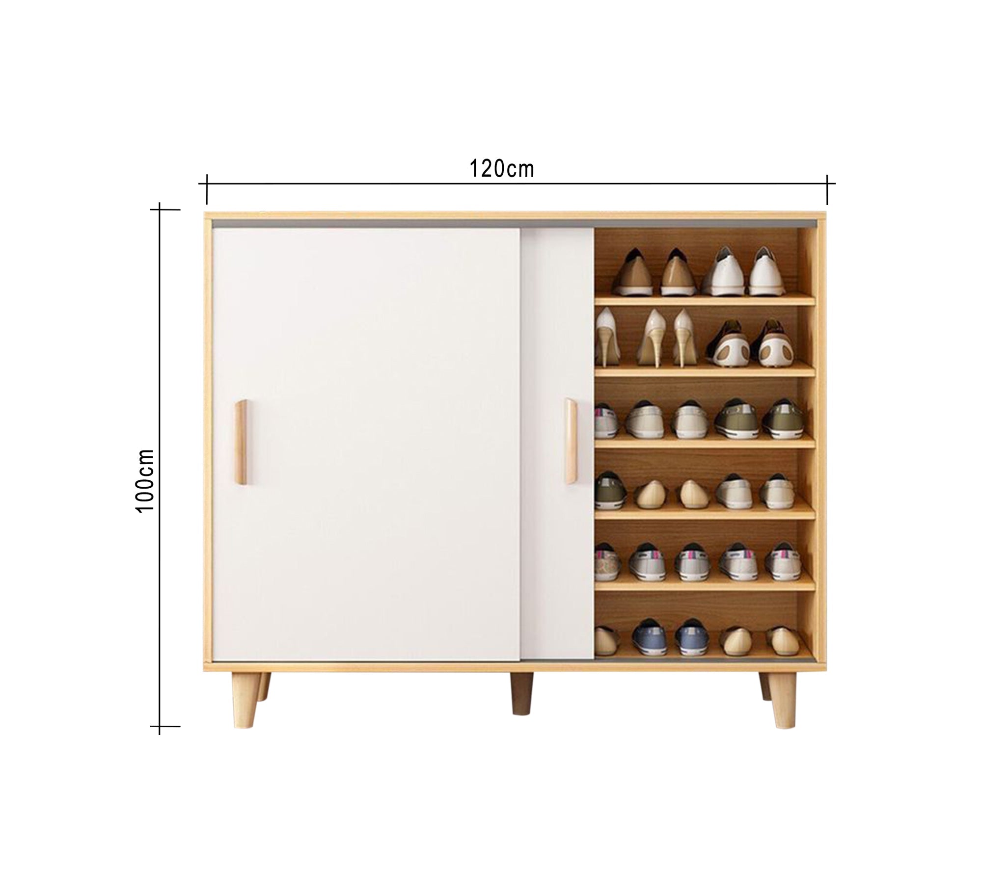 Elegant white shoe rack - Vitrine Furniture - Furniture