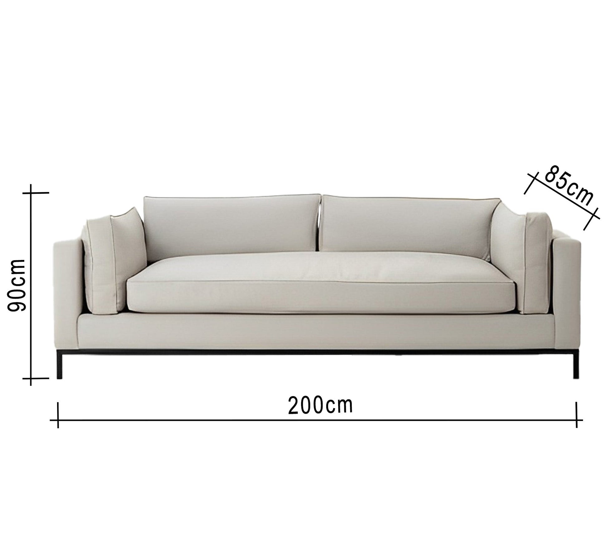 Elegant white sofa - Vitrine Furniture - Living room Sofas